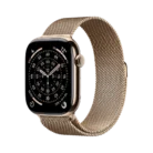 Series 11 GPS+Cellular, 46mm Gold Titanium Case with Gold Milanese Loop-M/L