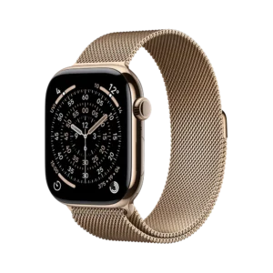 Series 11 GPS+Cellular, 46mm Gold Titanium Case with Gold Milanese Loop-M/L