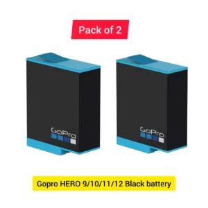Battery for Gopro Rechargeable Battery 2-Pack (Hero10 Black/Hero9 Black)HERO 9/10/11/12 Black