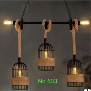 Metal Rope Ceiling Hanging light, for Shop, Cafe, Dining, Coffee Shop Pendants Ceiling Lamp