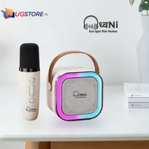 Dhwani ध्वNi Mini Outdoor Karaoke Bluetooth Speaker Portable With Wireless Mic Subwoofer