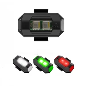 LED Aircraft Strobe warning Accessories Lights 3 Colors Exterior Lights Kit For Auto Motorbike, Helmets, Drones, Bicycle USB Rechargeable Battery