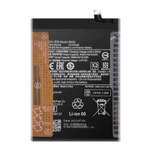 Original Battery For Xiaomi Poco M3 Pro 5G (BN5A) 5000mAh- 6months warranty