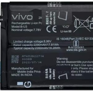 100% Original Vivo X80 Pro Battery B-U3 – 4700mAh- 6months warranty