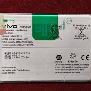100% Original Vivo Y28e 5G Battery BA33 – 5000mAh- 6months warranty