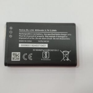 100% Original Nokia BL-L5G Battery -800mAh- 6months warranty