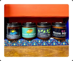 UGSTORE Organic Soy Wax Aroma Candles Set Of 4 Scented Aromatic Fragrance